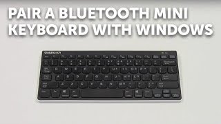 How to pair a Bluetooth Mini Keyboard with Windows [upl. by Dayle]