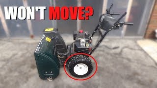 MTD Snowblower Doesnt Move  HOW to FIX [upl. by Pammy]