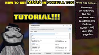 how to get MODS in GORILLA TAG tutorial [upl. by Irahc825]