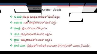 Telugu grammar  Telugu Chandassu [upl. by Enirehtacyram]