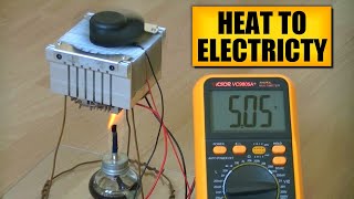 Heat to electricity  DIY experiments 9  Seebeck and Peltier effects [upl. by Nika]