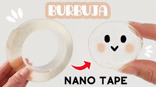 CÓMO HACER BURBUJAS con NANO TAPE ✅ HOW to MAKE NANO TAPE BUBBLES [upl. by Maidy597]