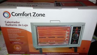 Comfort Zone 5120BTU Electric Radiant Heater review [upl. by Chon]