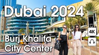 Dubai 🇦🇪 Amazing Burj Khalifa City Center  4K  Walking Tour [upl. by Esilehs]