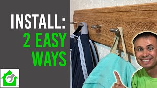 Easy Coat Hook Installation Hang Things on the Wall [upl. by Madalyn]