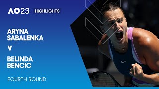 Aryna Sabalenka v Belinda Bencic Highlights  Australian Open 2023 Fourth Round [upl. by Laenahtan]