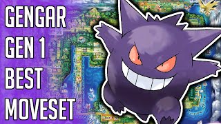 Gengar Gen 1 Best Moveset  Gengar Best Moveset Pokemon Red Blue Yellow Version Guide [upl. by Ellenrad]