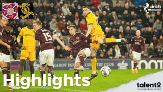 Highlights  Hearts 10 Livingston  cinch Premiership [upl. by Atyekram]