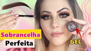 COMO PREENCHER A SOBRANCELHA COM GEL NOVIDADE  Gabriela Capone [upl. by Thain]