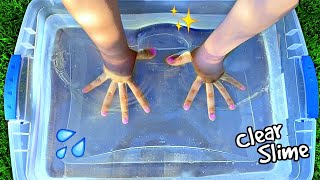 DIY Ultra CLEAR Slime How to Make Crystal Clear Thick Slime [upl. by Oner]