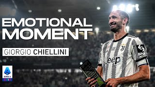 Chiellini’s farewell to Juventus  JuventusLazio  Emotional Moment  Serie A 202122 [upl. by Taggart]