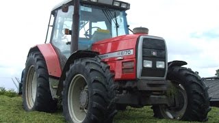 Massey Ferguson 6170 on the silage pit [upl. by Nylikcaj216]