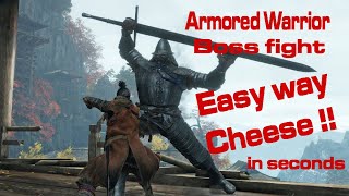 SEkiro  Easy way to beat Armored Warrior [upl. by Nosneb]