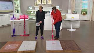 QuickMop Spray Mop w2 Reusable Microfiber Pads by Campanelli on QVC [upl. by Ennazus]