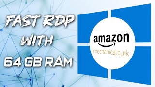 Get 64GB RAM RDP for Mturk USA Account  Tech Fade Tamil [upl. by Ykroc]