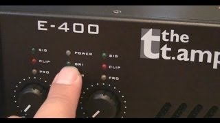 T Amp E400 Endstufe Unboxing und Soundcheck an Elac FS 532 Volume Vmax [upl. by Naahsar]