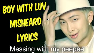 BTS Boy With Luv Misheard Lyrics  Try Not To Laugh [upl. by Inamik383]