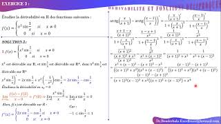 Exercice 3  Dérivabilité amp Fonction Réciproque [upl. by Lizzy292]
