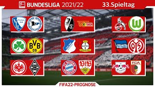 FIFA 22 Bundesliga  33Spieltag I 20212022 I Prognose l Deutsch FULL HD x PS5 [upl. by Mun]