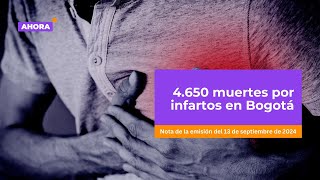 Se han presentado 4650 muertes por infartos en Bogotá  Salud [upl. by Solomon605]