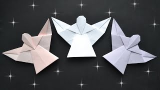 Nice Paper ANGEL  Origami Gift for Christmas  Tutorial DIY by ColorMania [upl. by Ellenid922]