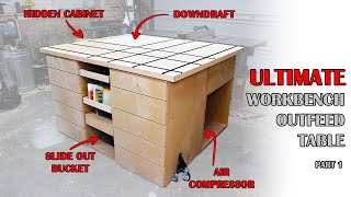 ALLIN ONE Assembly Table  Awesome Woodshop Workbench  How To Build Part 1 [upl. by Eidda]