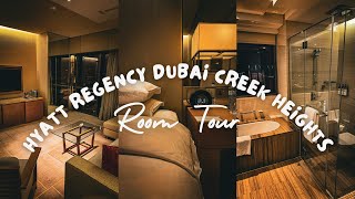 Hyatt Regency Dubai Creek Heights  Regency Suite  Room Tour [upl. by Noedig]