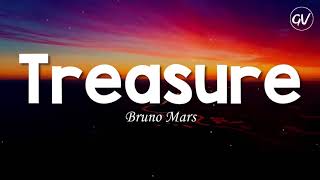 Bruno Mars  Treasure Lyrics [upl. by Katlaps]