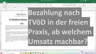 Bezahlung nach TVöD in der freien Praxis ab welchem Umsatz machbar [upl. by Assile]