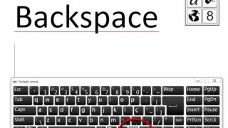 Como usar o teclado  Tecla Backspace e Delete [upl. by Aleen936]