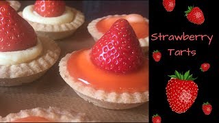 Scottish strawberry tarts recipe  Bake with me [upl. by Anilehcim]