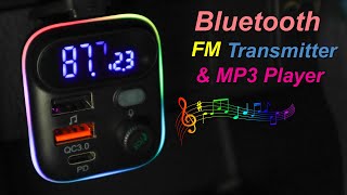 Bluetooth FM Transmitter amp MP3 Player [upl. by Roper]