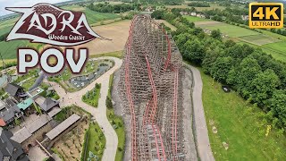 Zadra POV Front Row 4K 60FPS  Energylandia RMC Hybrid Coaster  NonCopyright [upl. by Merrilee]