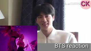 BTS REACTION TO BLACKPINK  BOOMBAYAH JPN ver  PREMIUM DEBUT SHOWCASE  edit [upl. by Tuorah]