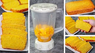 Orange Cake in Blender  Orange Tea Time Cake Recipe Without Oven  Yummy [upl. by Trella506]