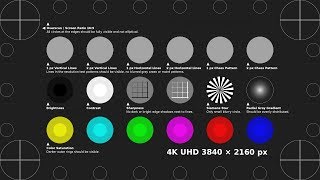 4K UltraHD Test Pattern [upl. by Haelat]