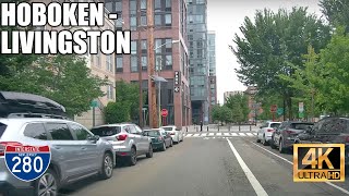 NJ drive Hoboken to Livingston via NJ139 Wittpenn Bridge I280 4K HD [upl. by Iaoh]