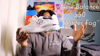 New Balance 550 quotWinter Fogquot Review [upl. by Casilde]