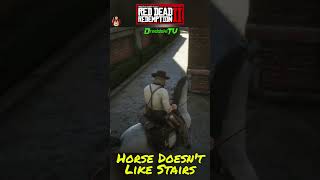 Horse Doesnt Fancy Stairs  Red Dead Redemption 2 [upl. by Benco]