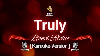 Lionel Richie  Truly Karaoke Version [upl. by Notyad]