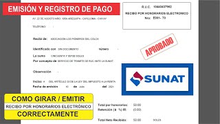 Como ✔️GIRAR  ✔️EMITIR un Recibo Electrónico Correctamente 2021 [upl. by Pietje181]