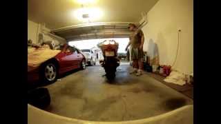 2004 KAWASAKI ZZR 1200 NEW DELKEVIC EXHAUST SYSTEM TEST [upl. by Hallimaj]