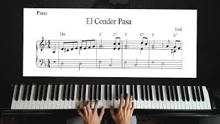 El Condor Pasa  Piano Tutorial [upl. by Grimona]