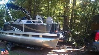 Installing a Trolling Motor on a Qwest Pontoon Boat Part 2 [upl. by Bergstrom101]