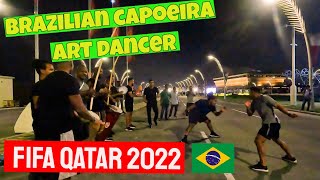 Brazilian Capoeira Martial Arts Dancers at Fifa Qatar 2022 [upl. by Adnolehs]