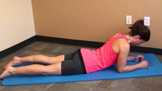 Prone Press Up On Elbows [upl. by Sven]