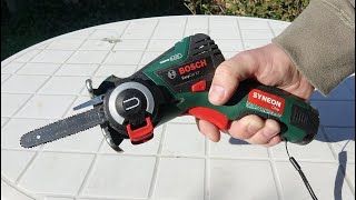 Battery Powered Chainsaw Bosch EasyCUT 12 Li [upl. by Yrrat]