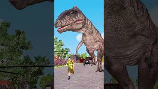 Dino Attack Car  Giganotosaurus Dinosaur Enter Factory dinosaur dinosaursvideos [upl. by Innig]