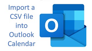 Import a CSV file into Outlook calendar [upl. by Yrrok]