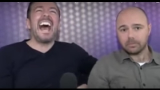 Karl Pilkington makes Ricky Gervais laugh hysterically 3  Revenge of the tickle [upl. by Aieken]